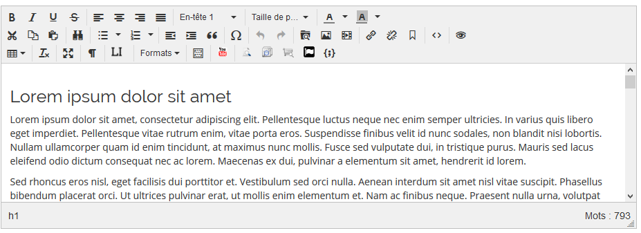 tinymce 4.5.1