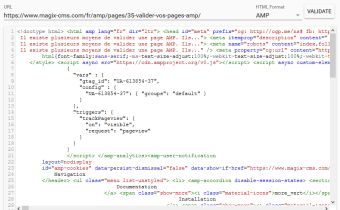 Valider vos pages AMP Valider vos pages AMP