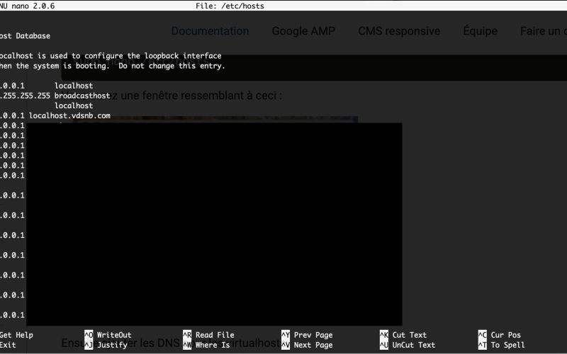VirtualHosts sous Mac